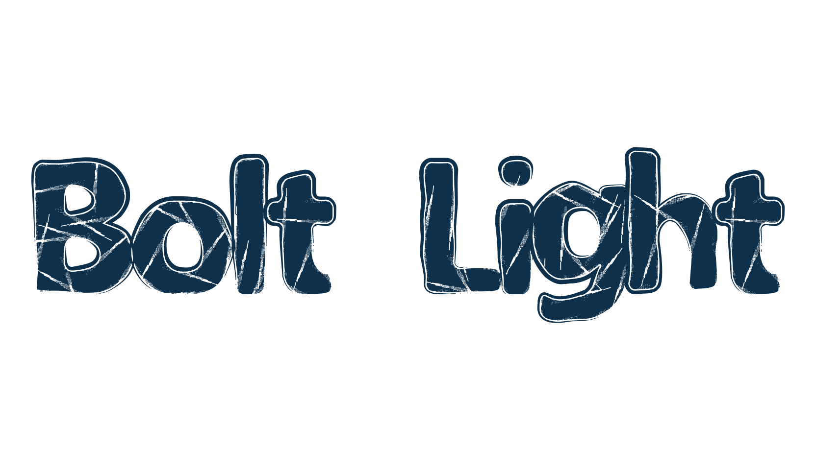 Bolt Light, fancy eroded decorative font preview