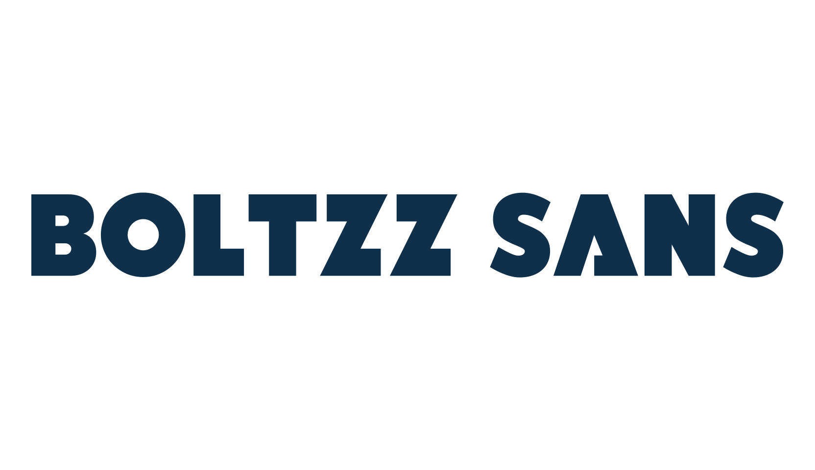 Boltzz Sans, sans serif font preview