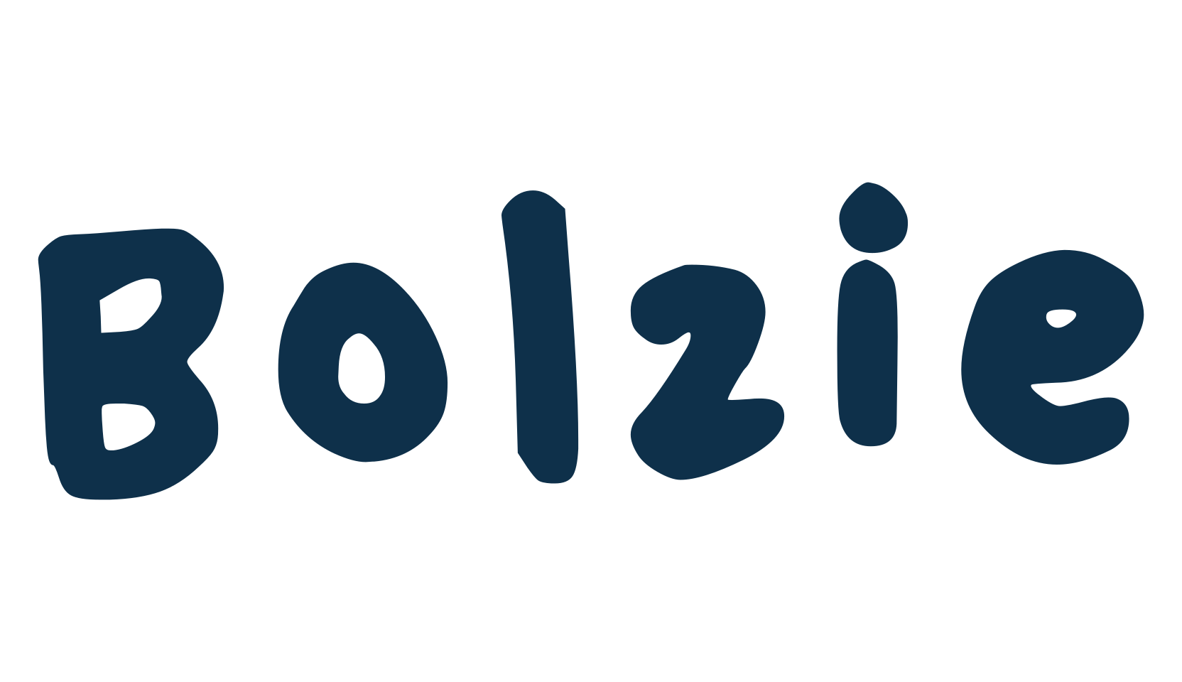 Bolzie, handwriting font preview