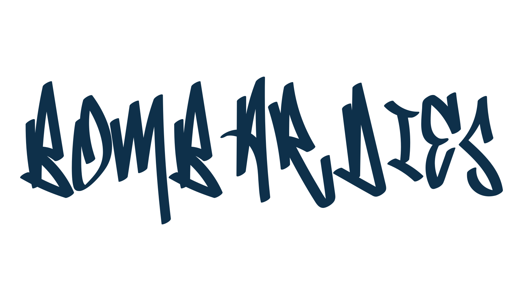 Bombardies, graffiti font preview