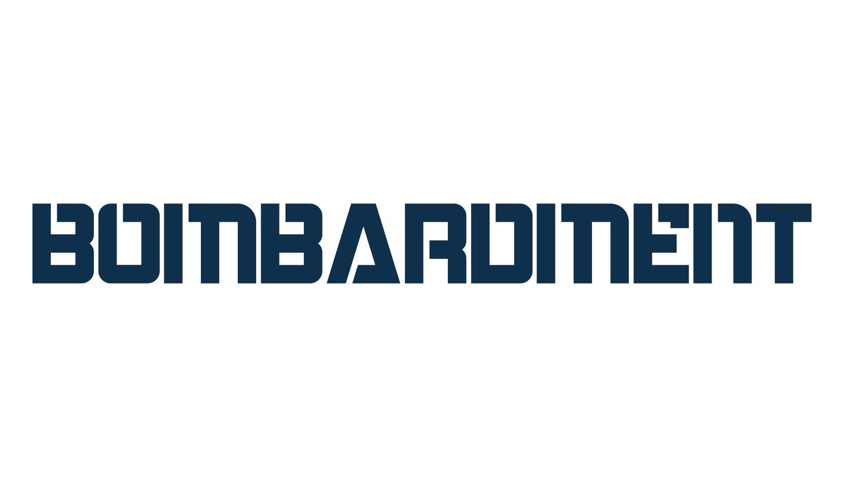 Bombardment, stencil, army font preview