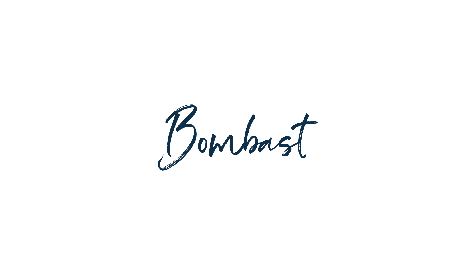 Bombast, brush font preview
