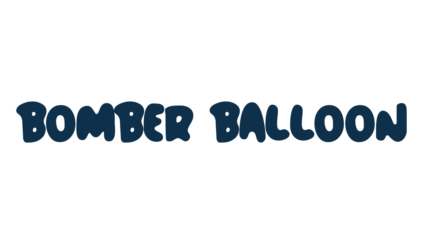 Bomber Balloon, cartoon font preview