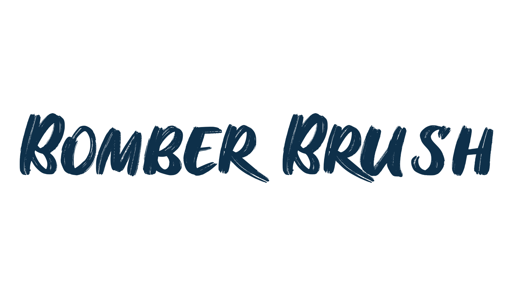 Bomber Brush, script brush fancy decorative calligraphy font preview