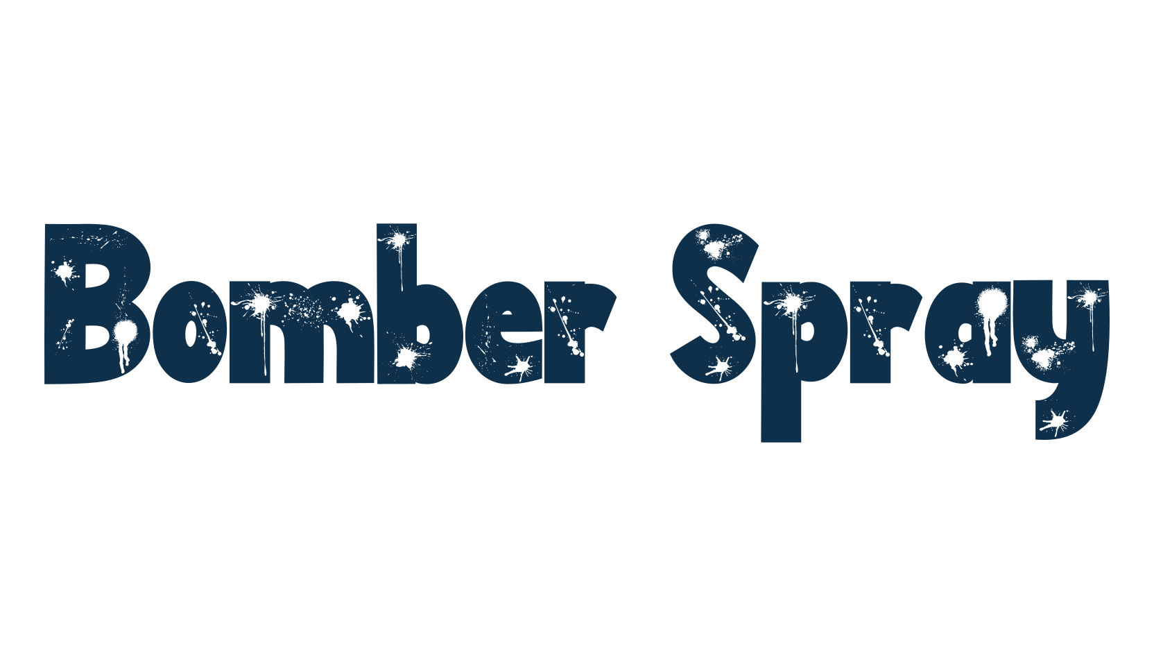 Bomber Spray, decorative font preview