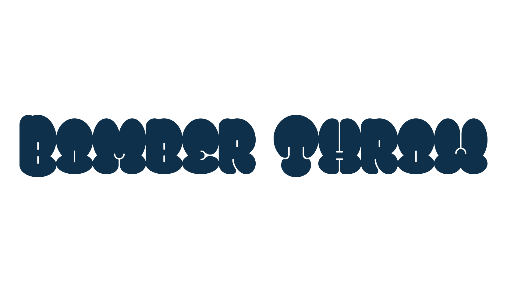 Bomber Throw, graffiti font preview