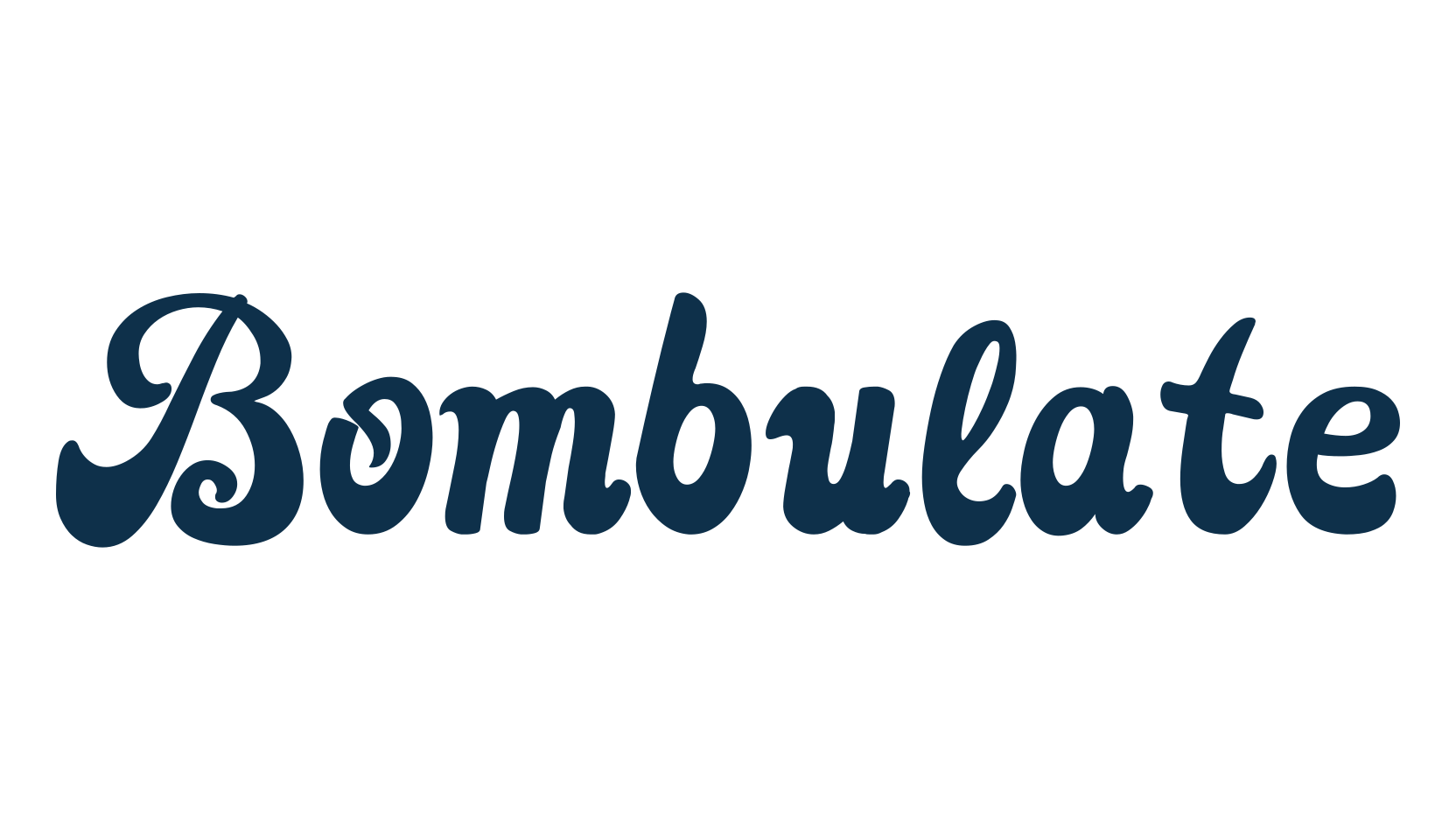Bombulate, fancy groovy decorative font preview