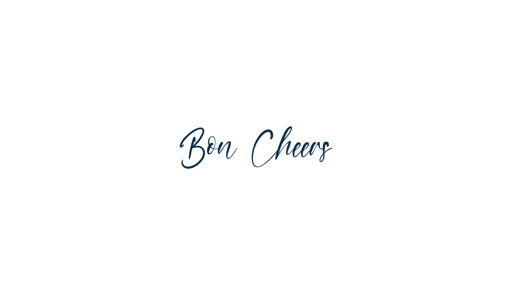 Bon Cheers, script handwritten fancy decorative calligraphy font preview