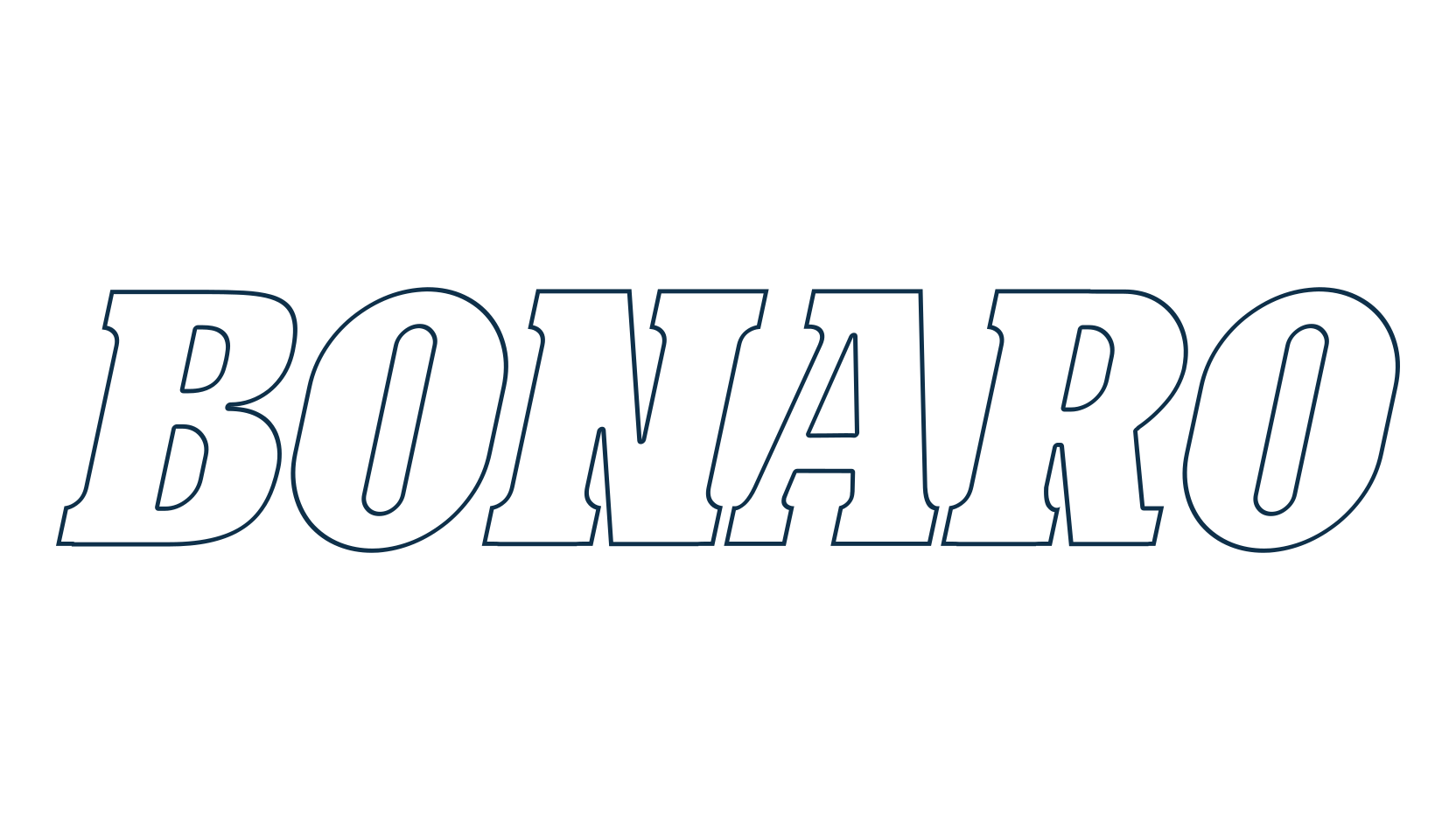 Bonaro, retro font preview