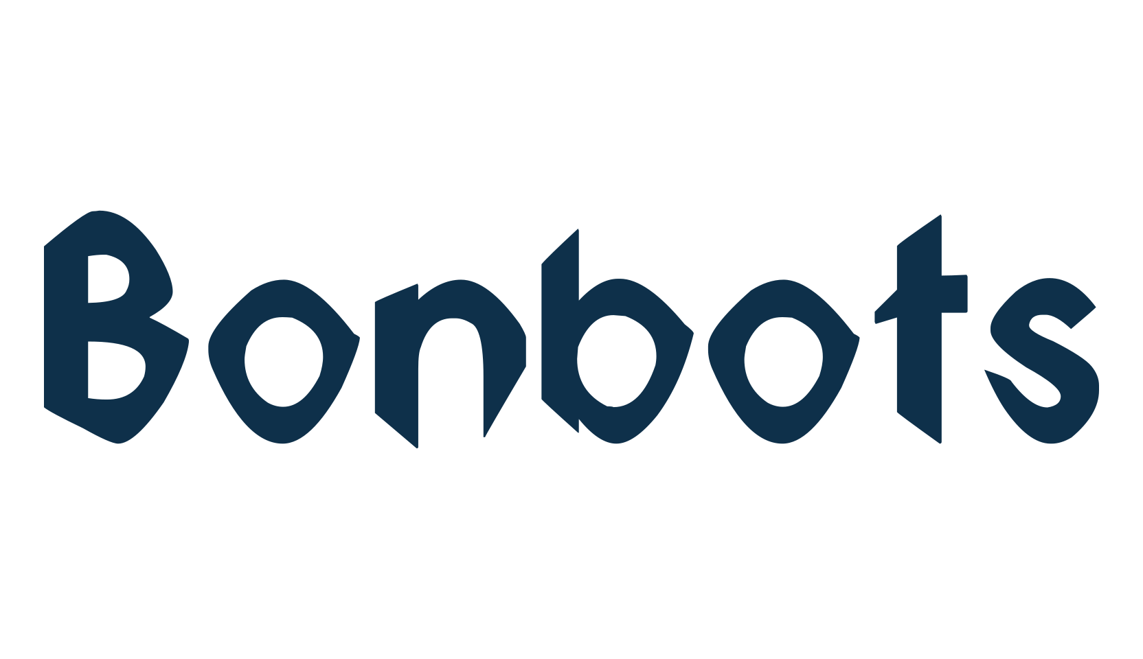 Bonbots, distorted font preview