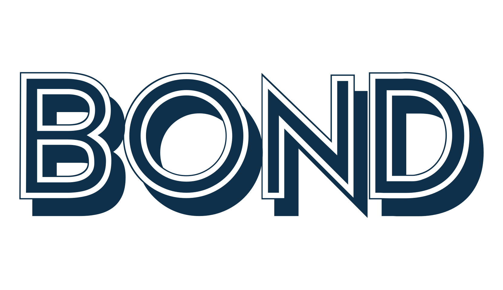 Bond (bond), fancy various decorative font preview