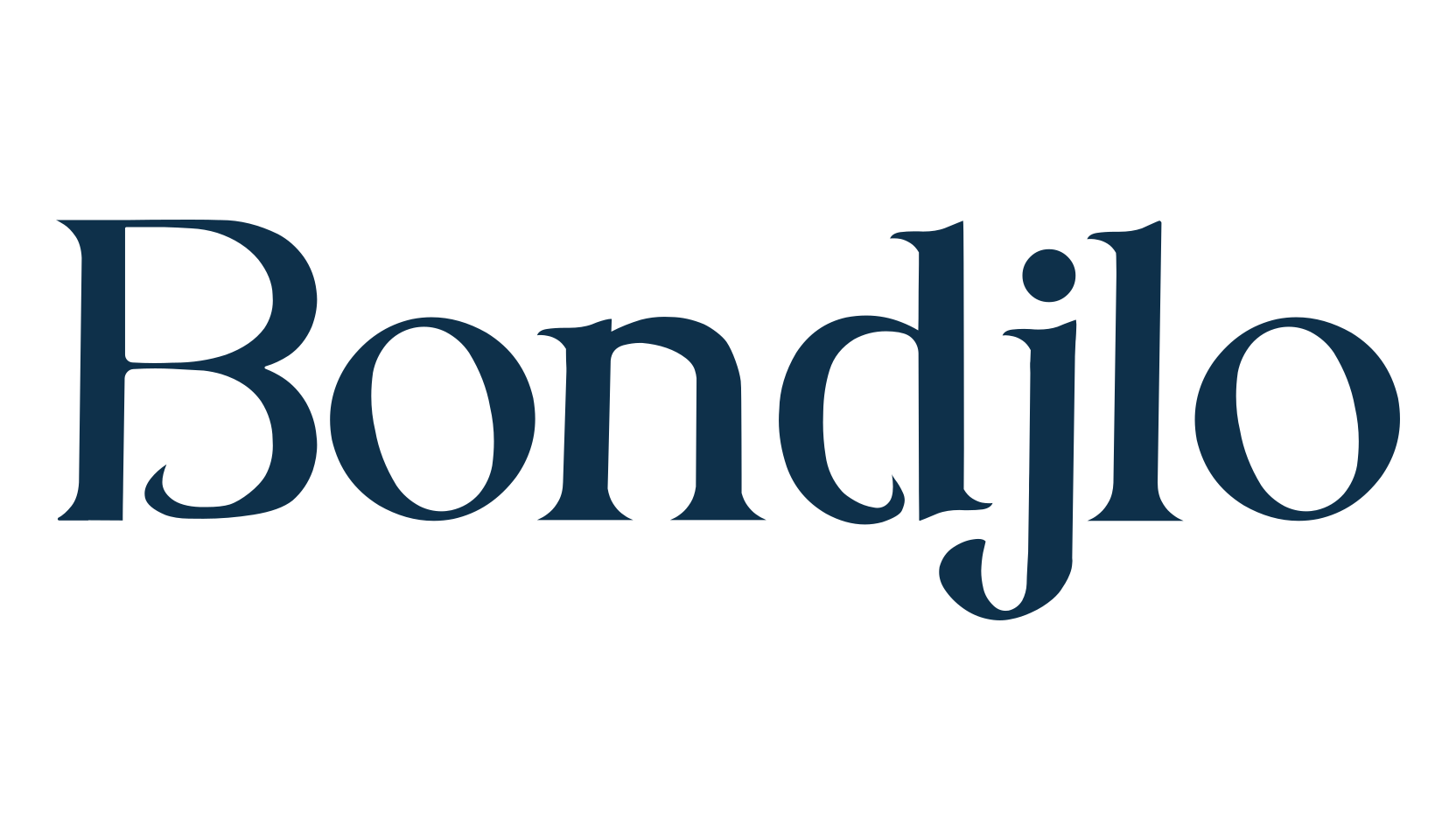 Bondjlo, basic serif font preview