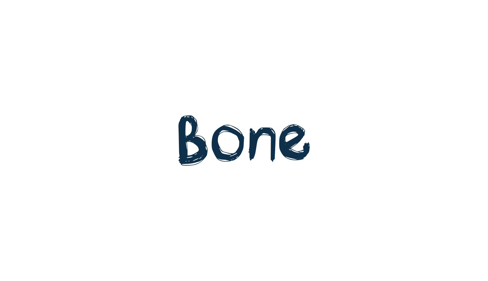 Bone, script trash fancy decorative calligraphy font preview