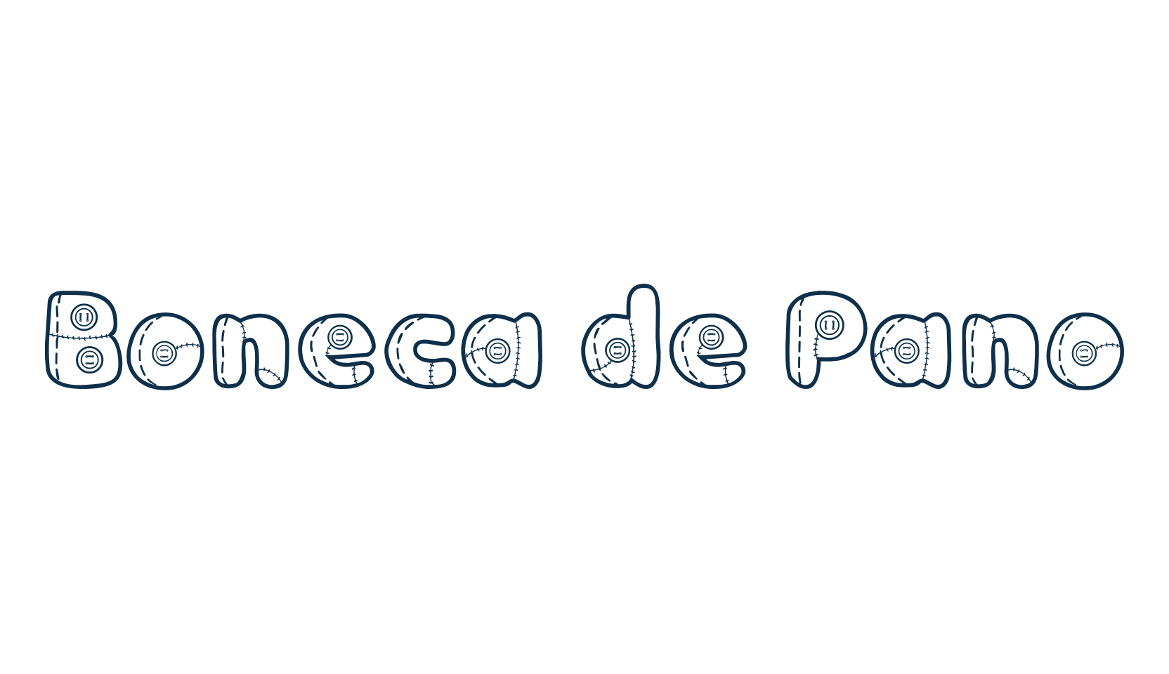 Boneca de Pano, fancy decorative font preview
