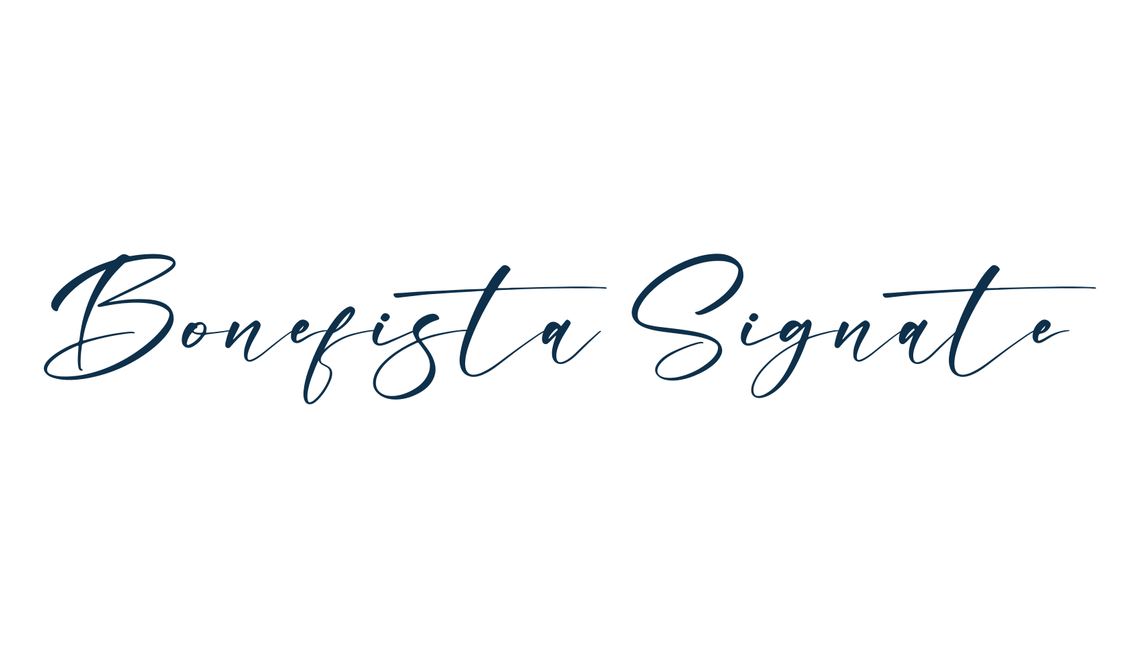 Bonefista Signate, script handwritten fancy decorative calligraphy font preview