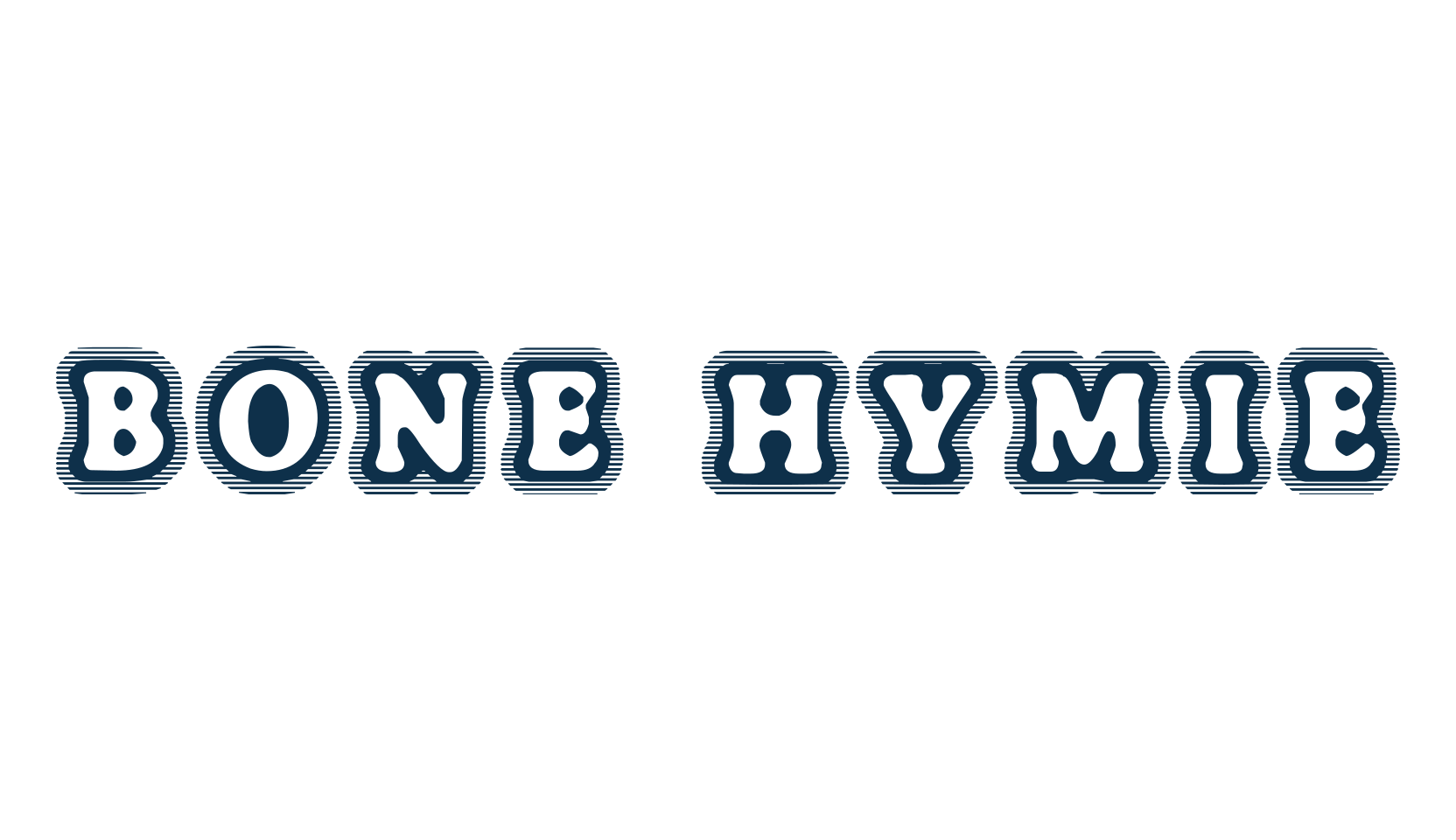 Bone Hymie, groovy font preview