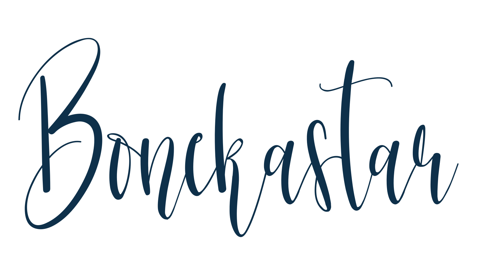 Bonekastar, script handwritten fancy decorative calligraphy font preview