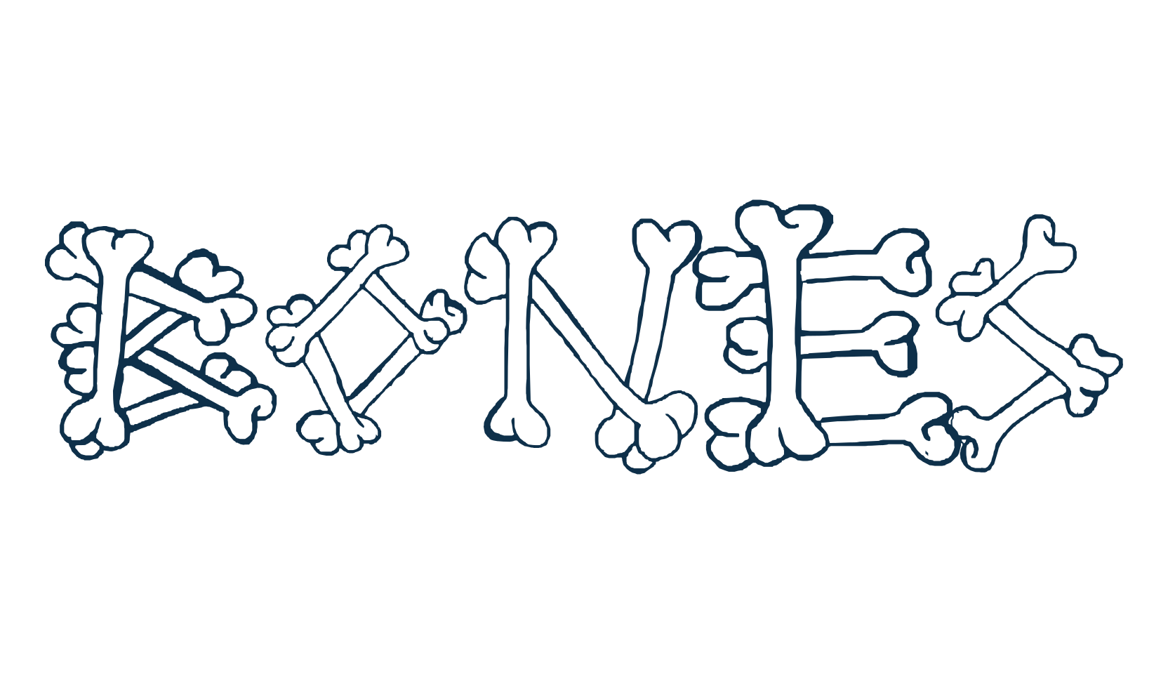 Bones 2, fancy decorative font preview