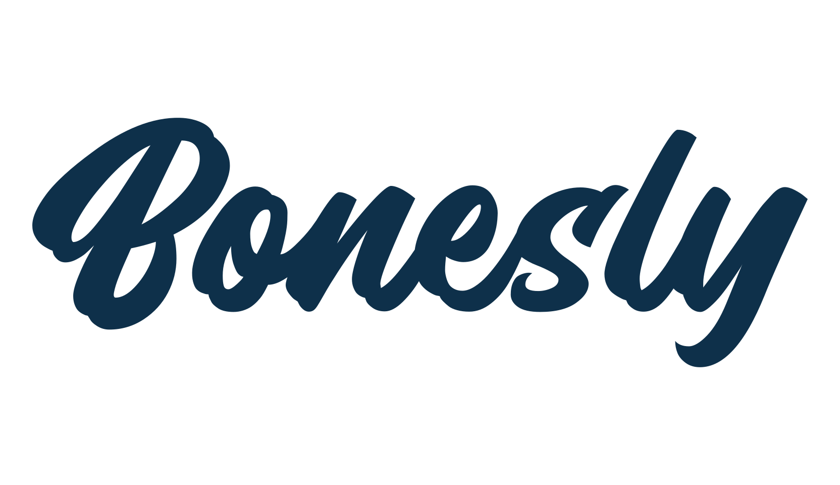 Bonesly, brush font preview