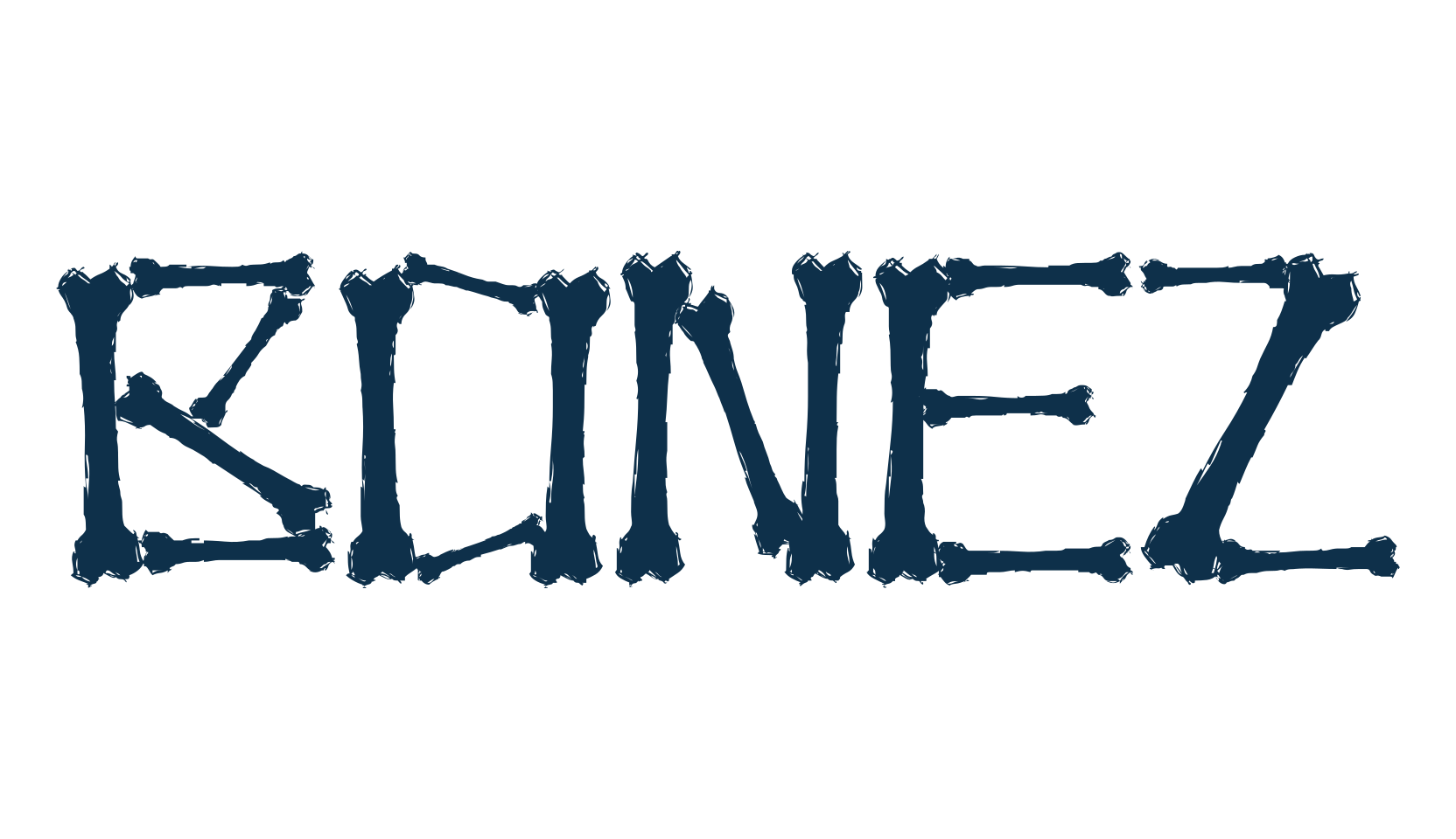 Bonez, fancy decorative font preview