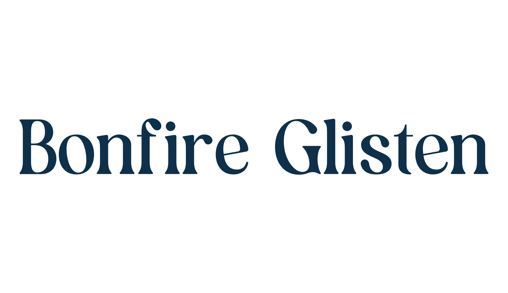 Bonfire Glisten, basic serif font preview
