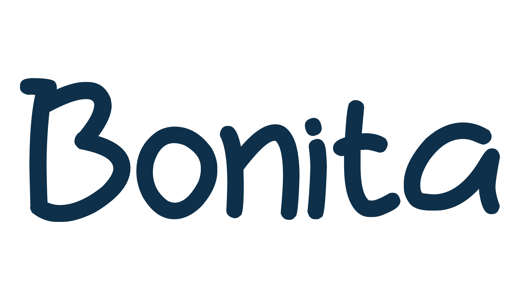 Bonita, handwriting font preview
