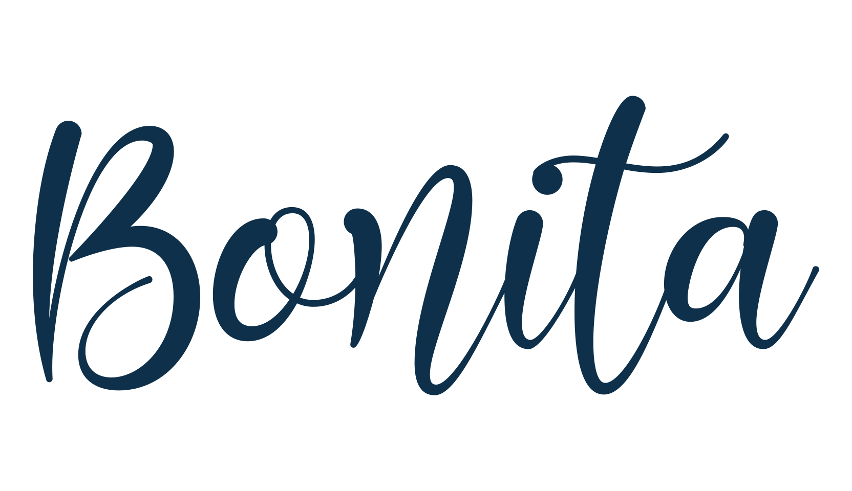 Bonita (bonita-3), script calligraphy fancy decorative font preview