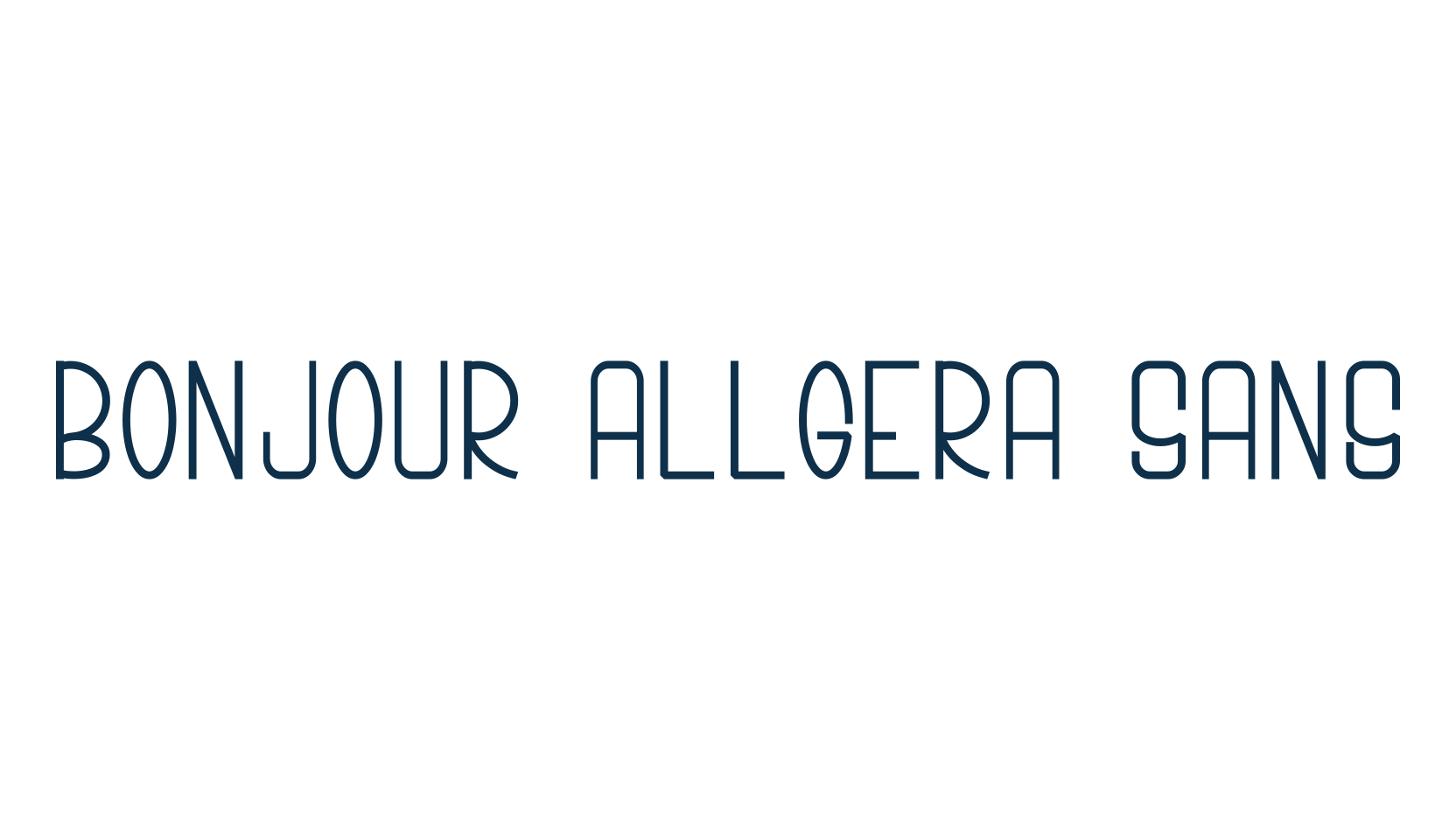 Bonjour Allgera Sans, fancy various decorative font preview