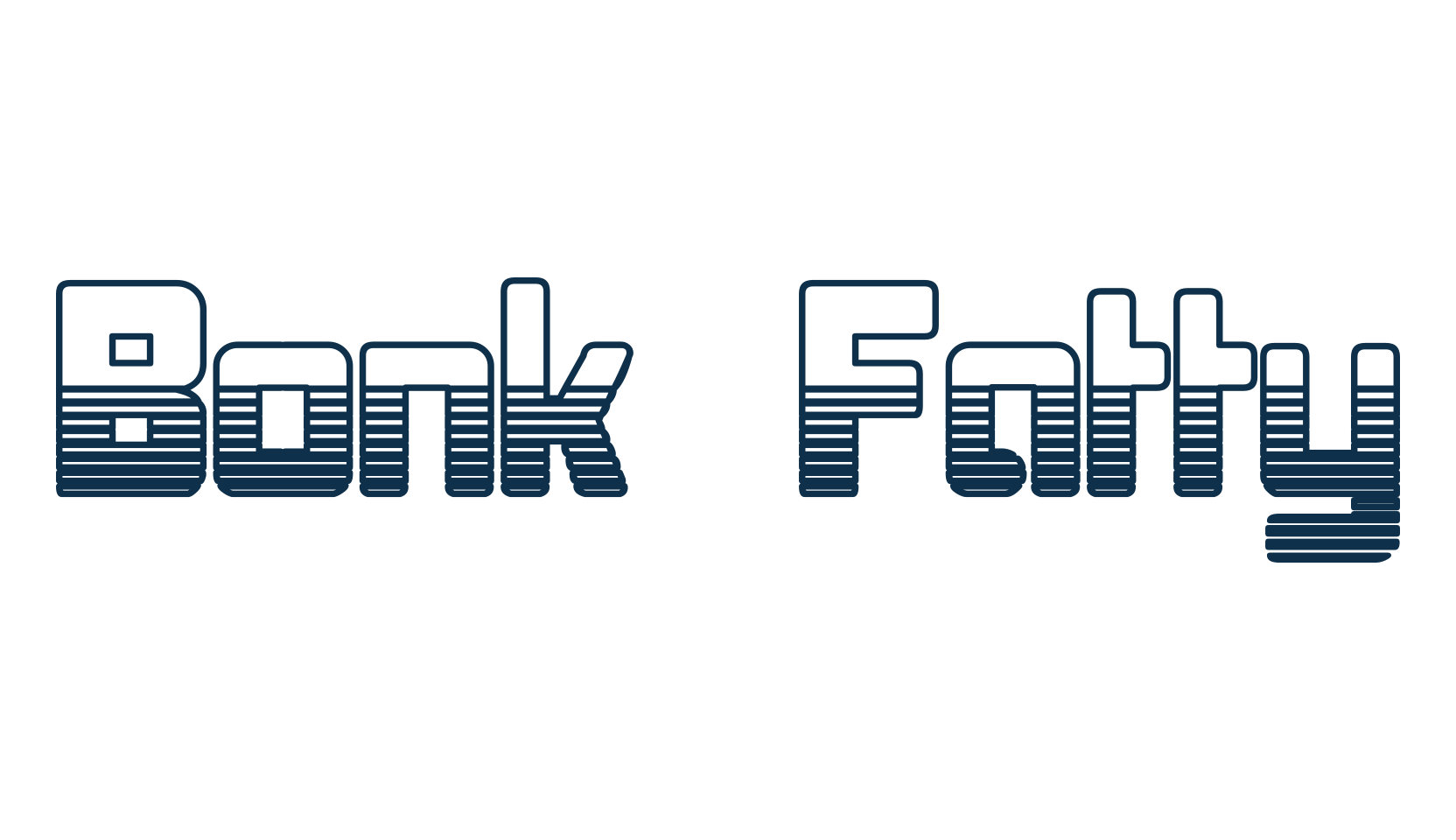 Bonk Fatty, fancy various techno sci-fi font preview