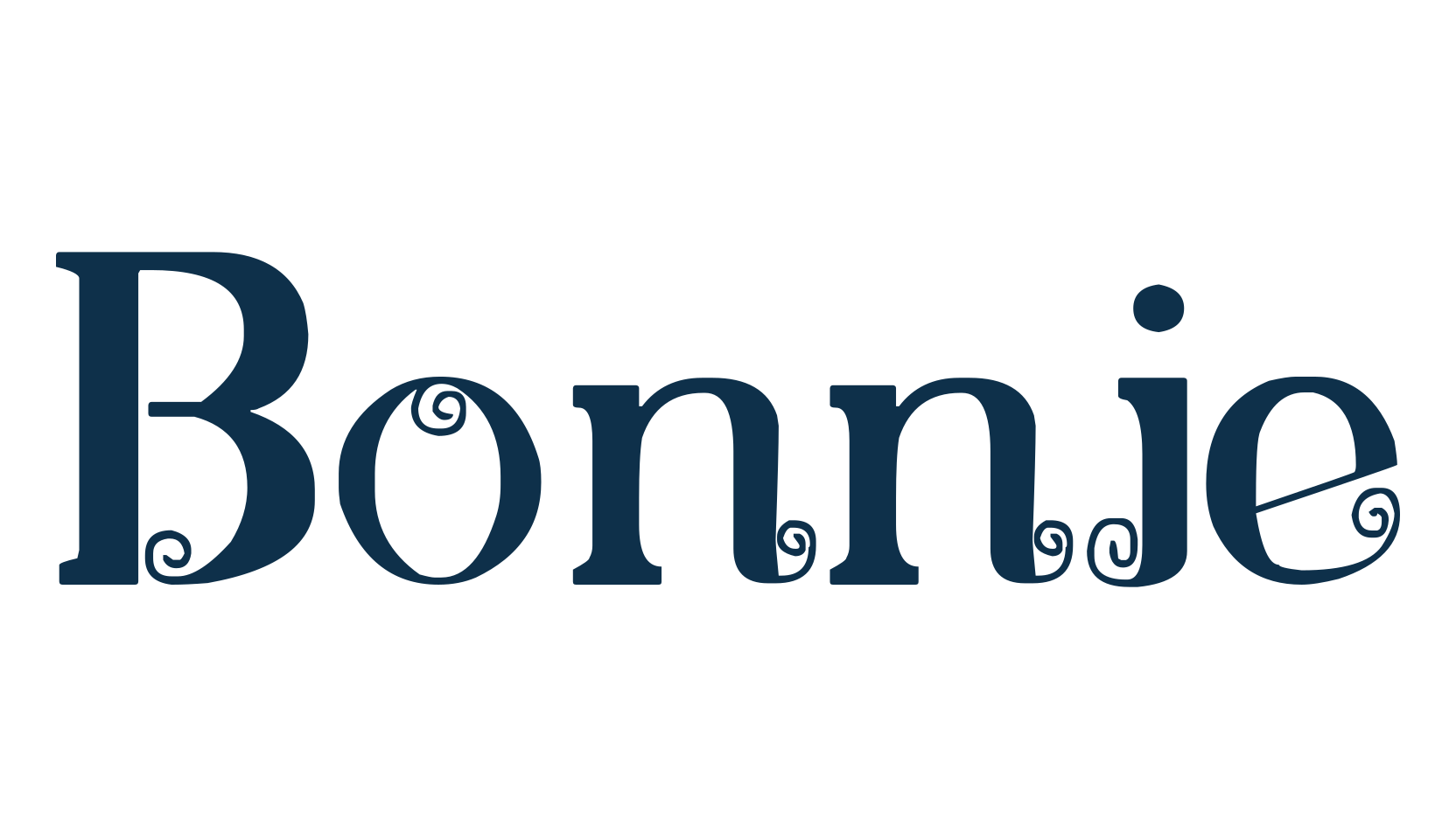 Bonnie, curly font preview