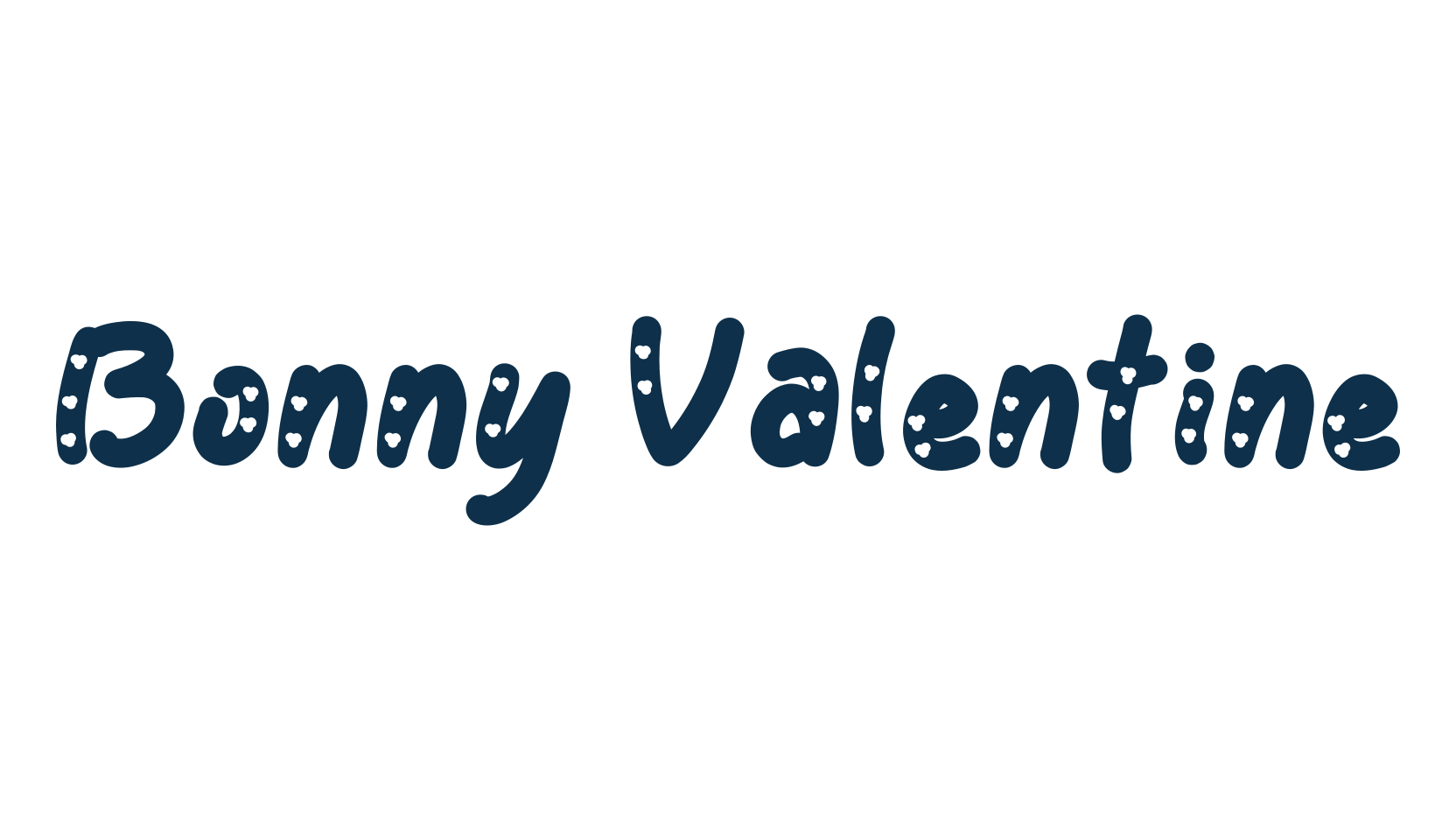 Bonny Valentine, fancy decorative font preview