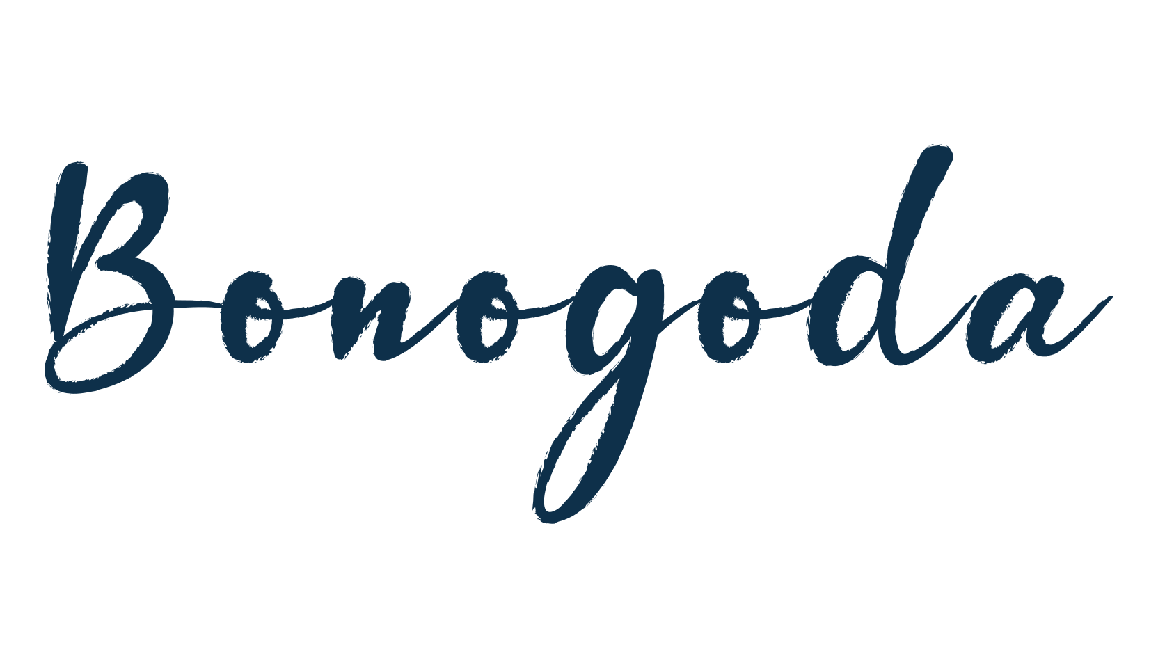 Bonogoda, script brush fancy decorative calligraphy font preview