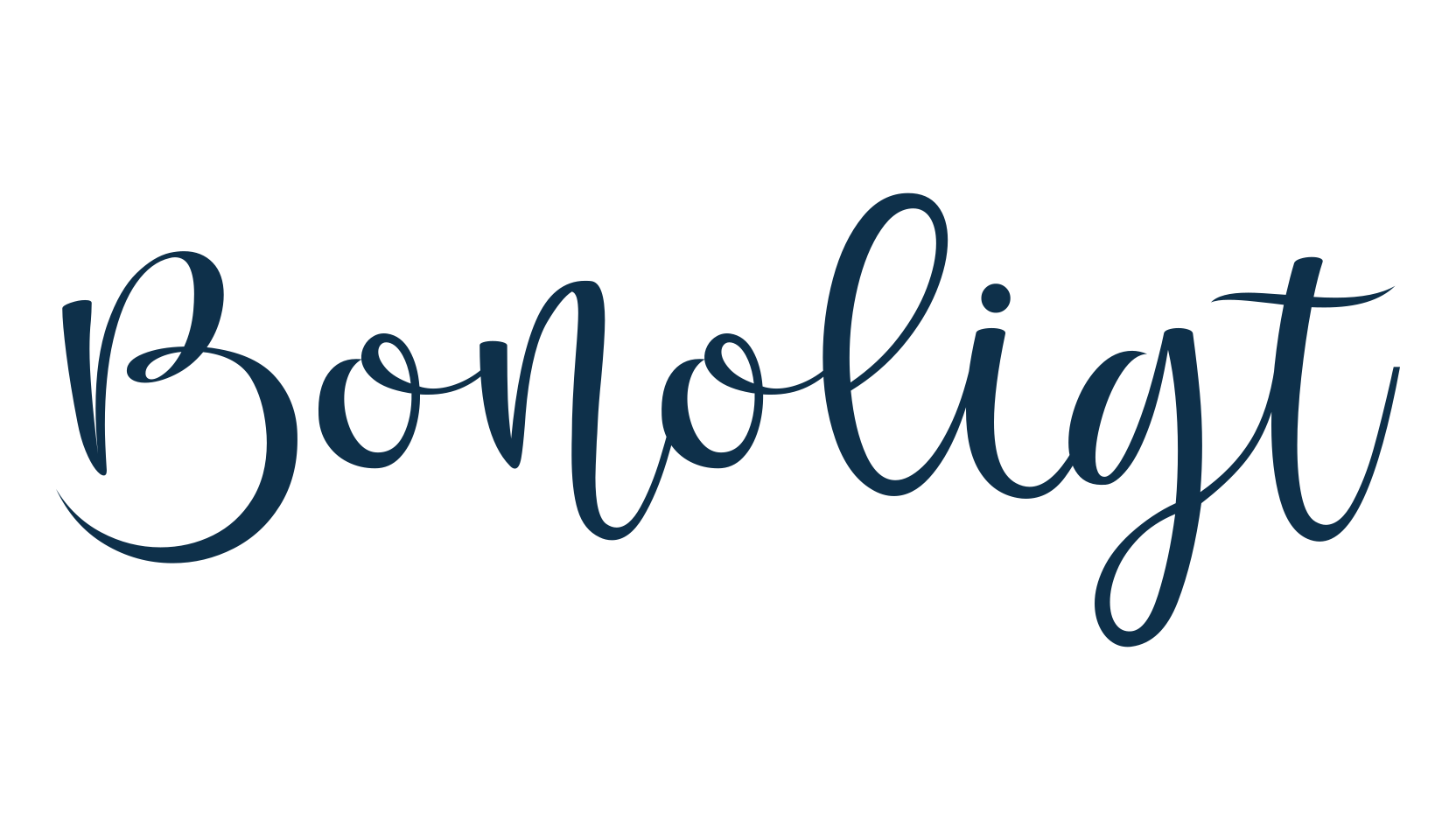Bonoligt, fancy decorative font preview