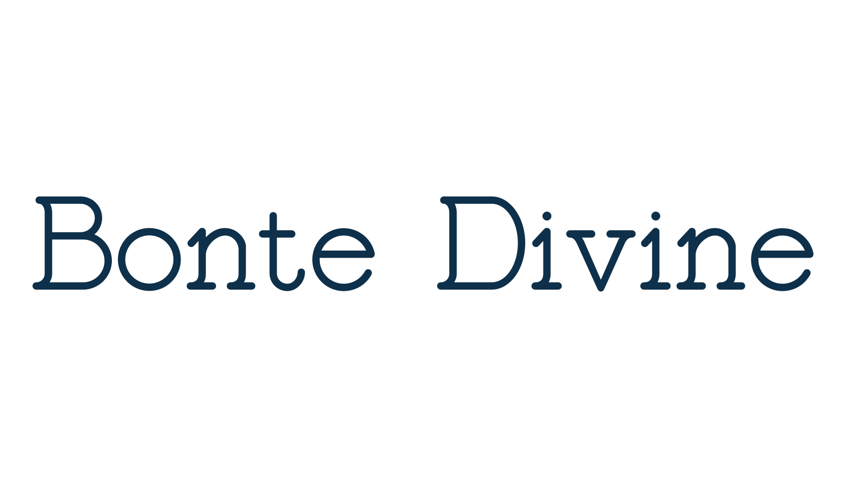 Bonte Divine, fancy retro decorative font preview