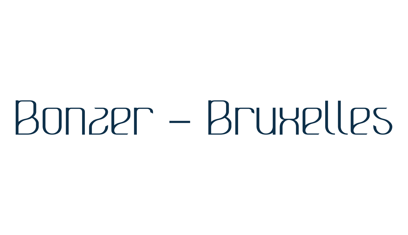 Bonzer - Bruxelles, various font preview