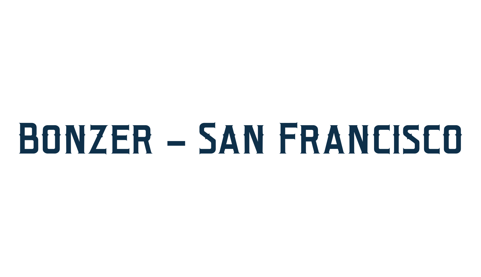 Bonzer - San Francisco, fancy western decorative font preview