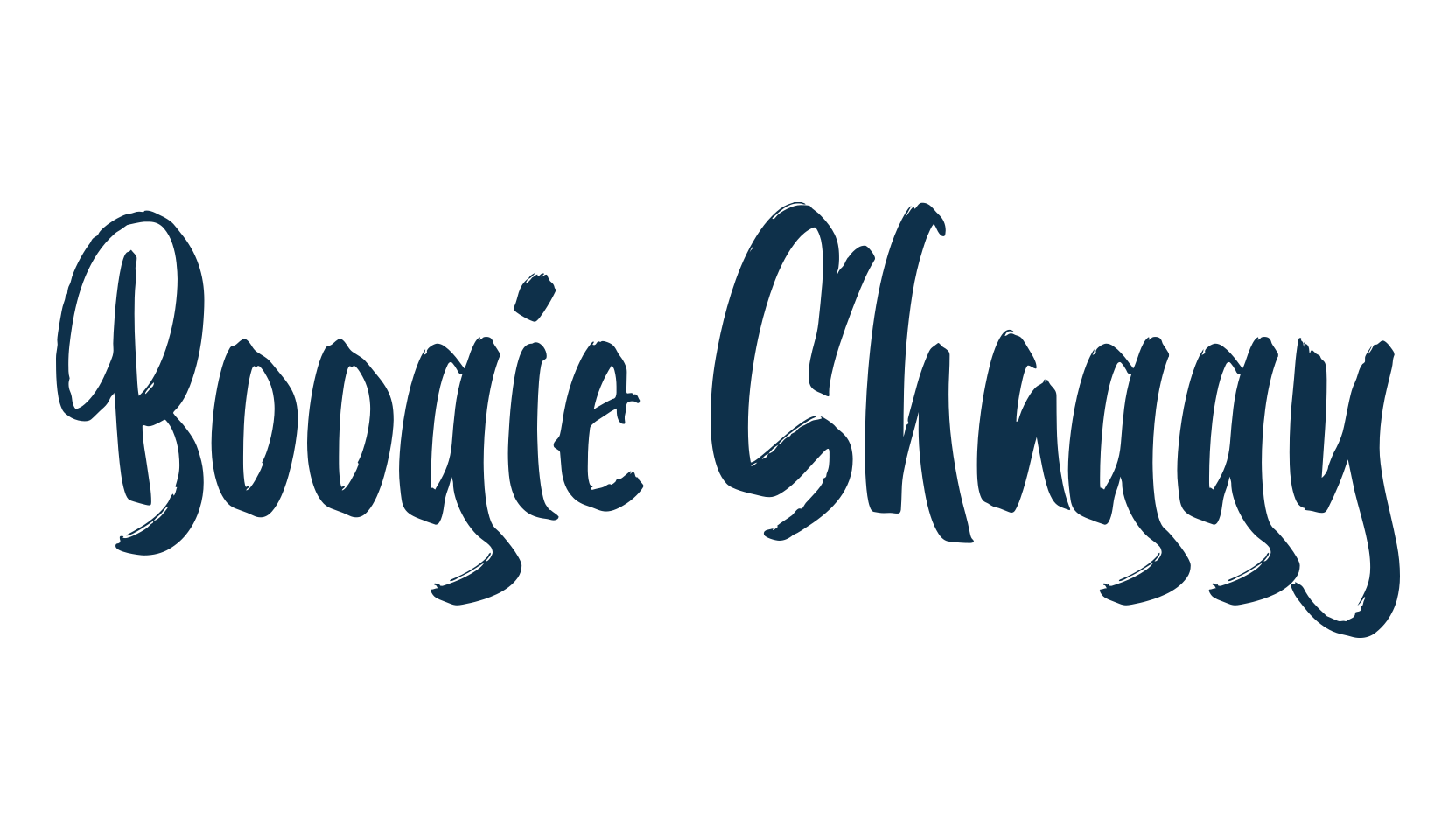 Boogie Shaggy, brush font preview