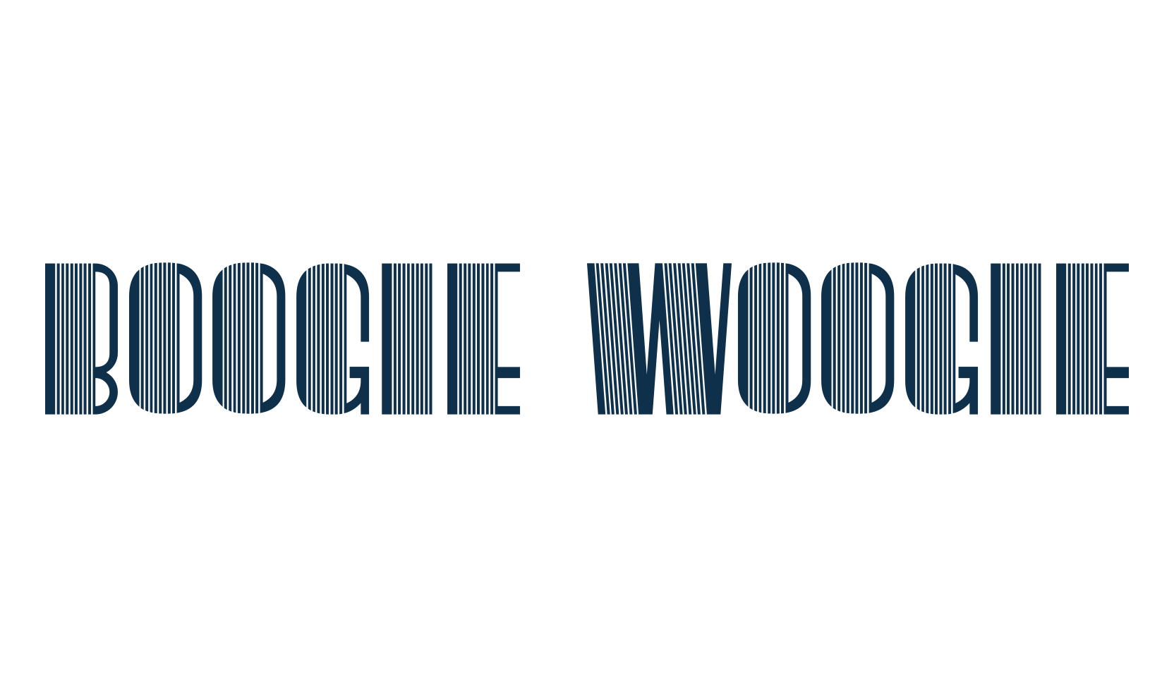 Boogie Woogie, retro font preview