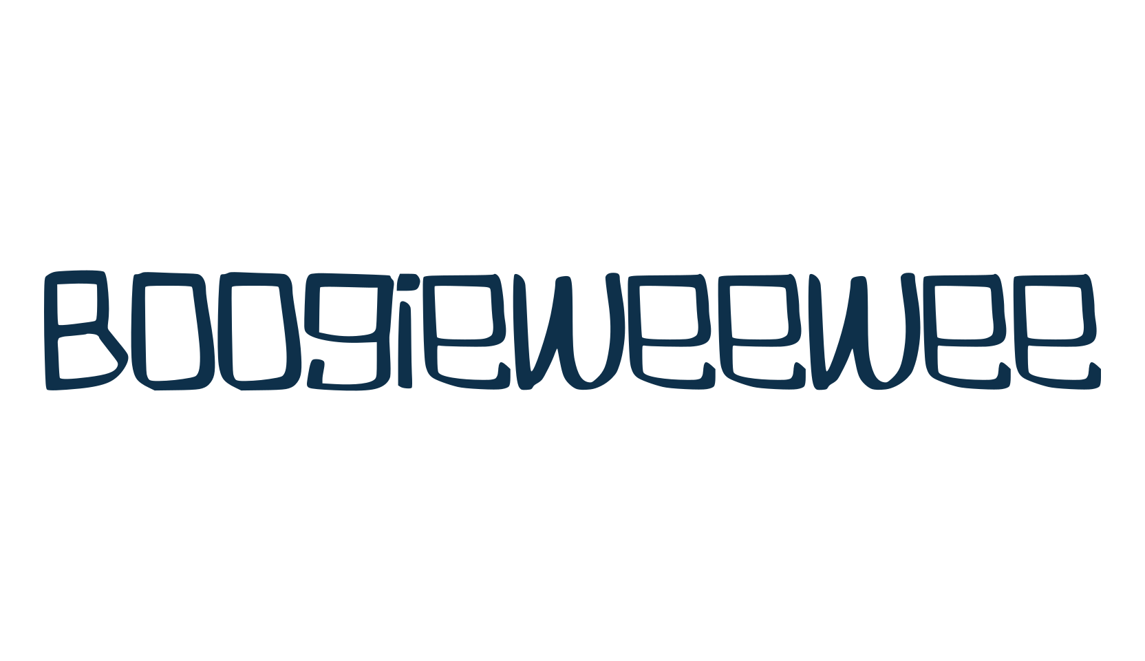 Boogieweewee, fancy cartoon decorative font preview