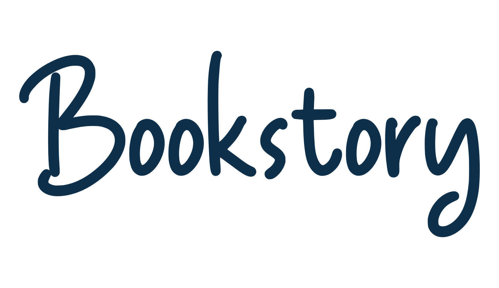 Bookstory, script handwritten fancy decorative calligraphy font preview