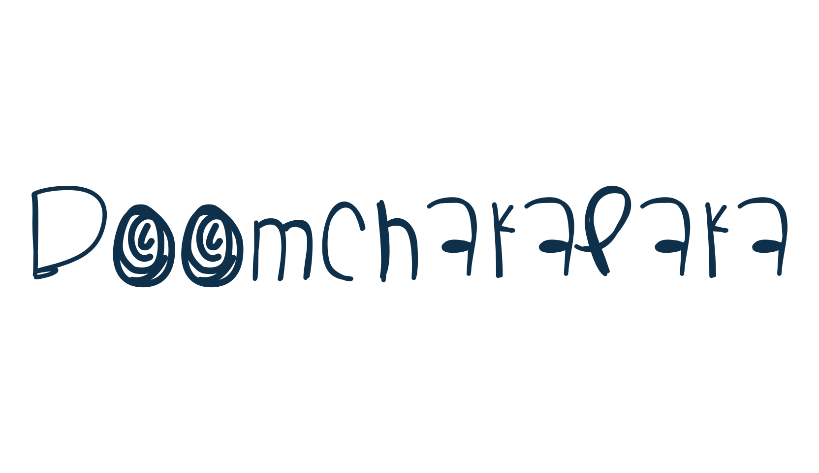 Boomchakalaka, cartoon font preview