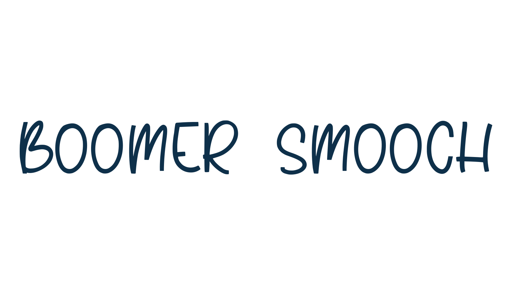 Boomer Smooch, fancy cartoon decorative font preview