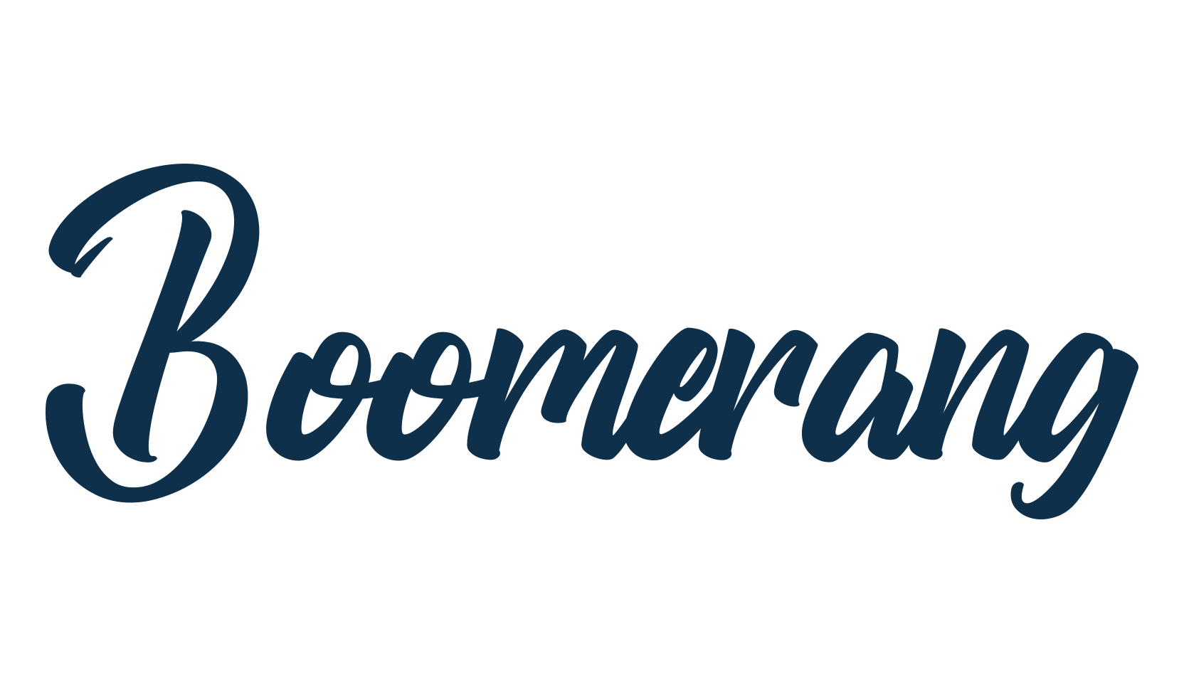 Boomerang (boomerang), script brush fancy decorative calligraphy font preview