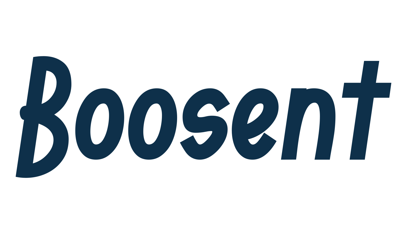 Boosent, cartoon font preview