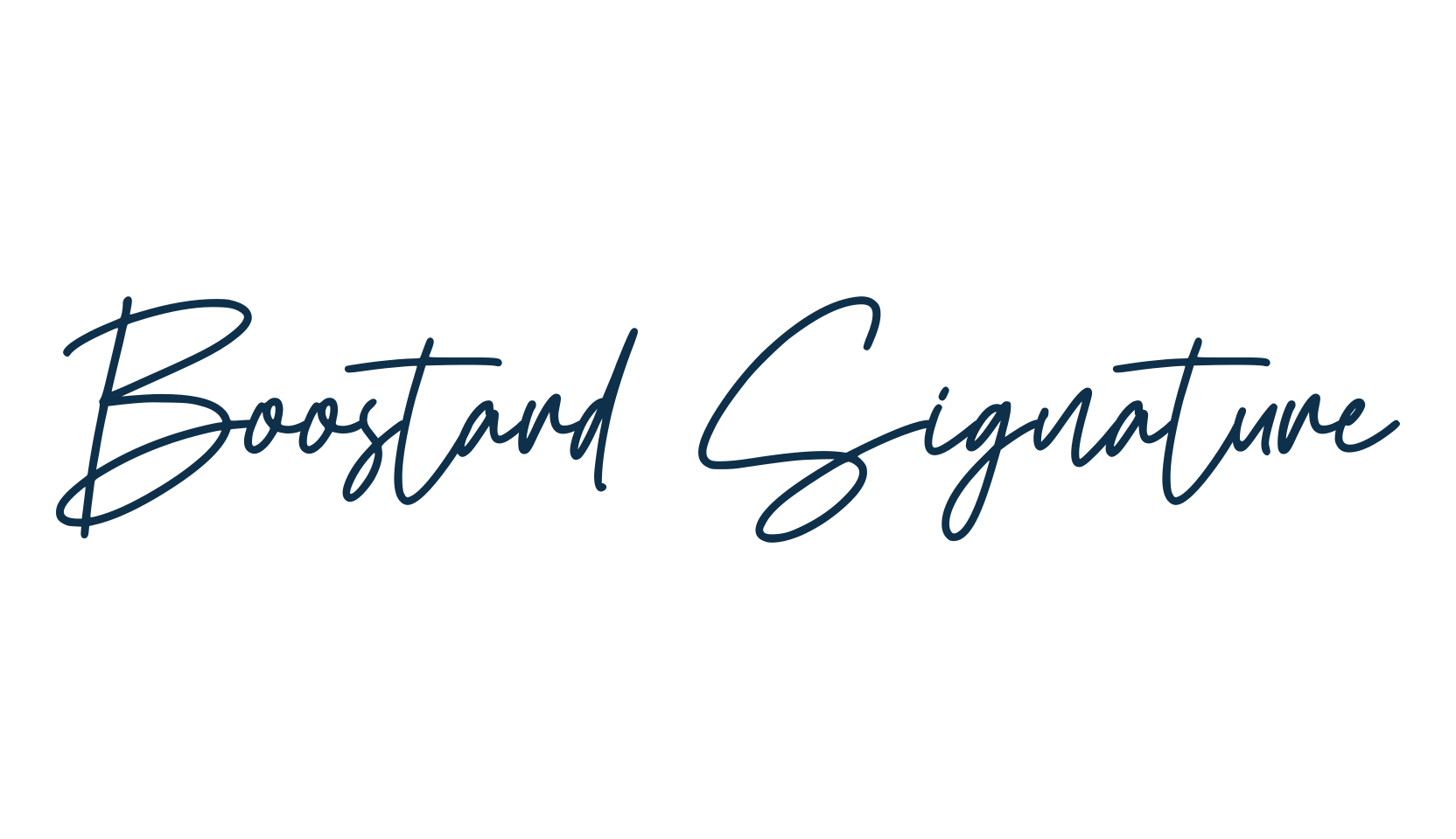 Boostard Signature, handwriting font preview