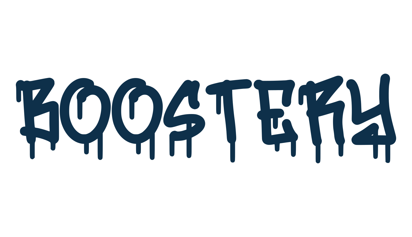 Boostery, graffiti font preview