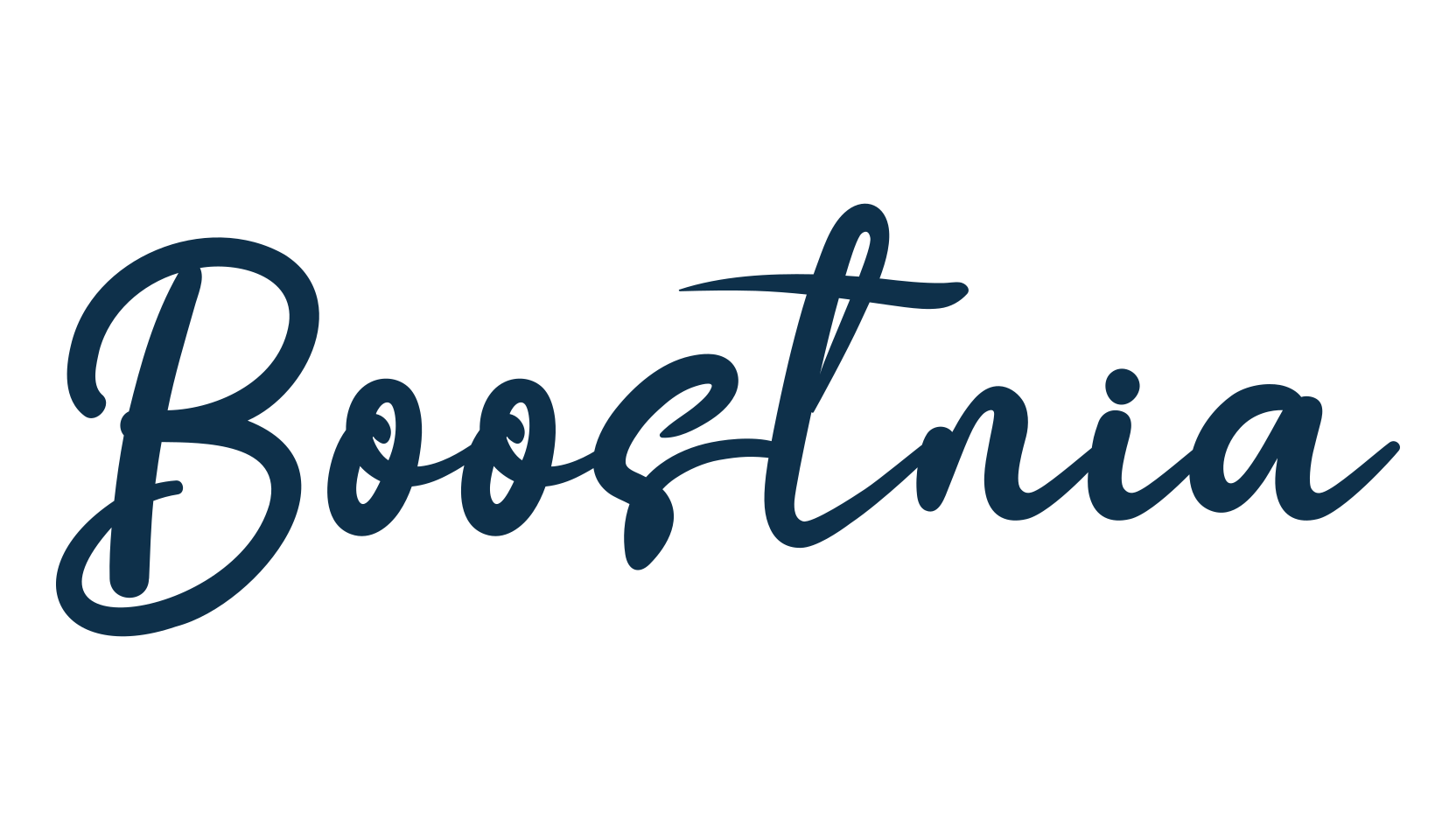 Boostnia, handwriting font preview
