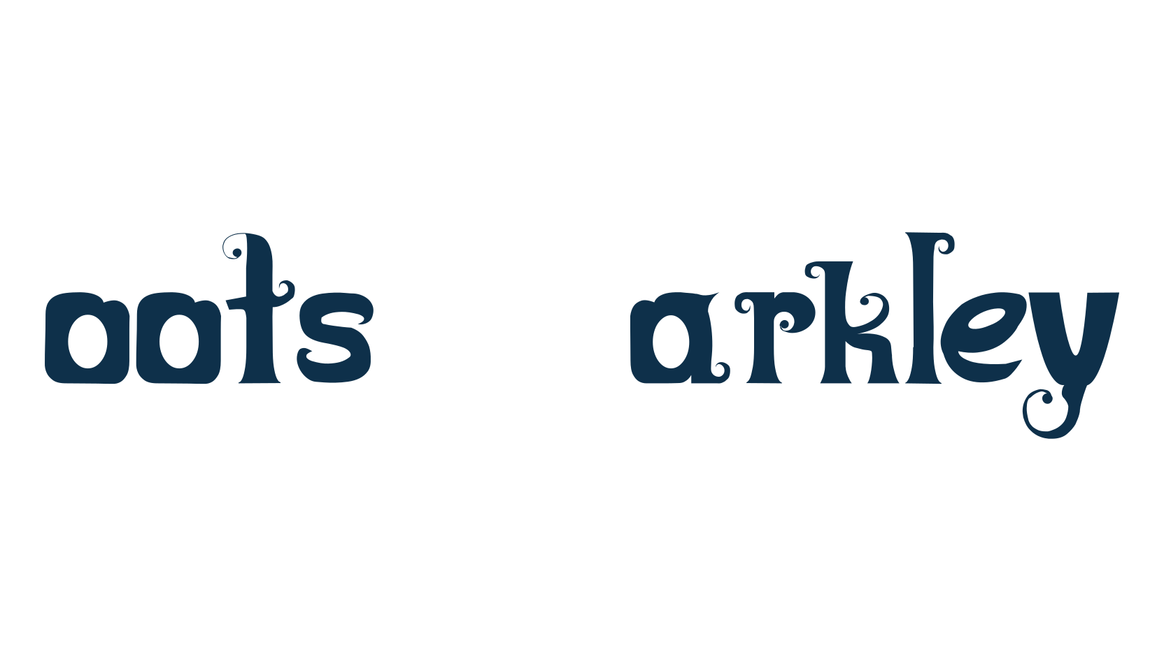 Boots&Barkley, curly font preview