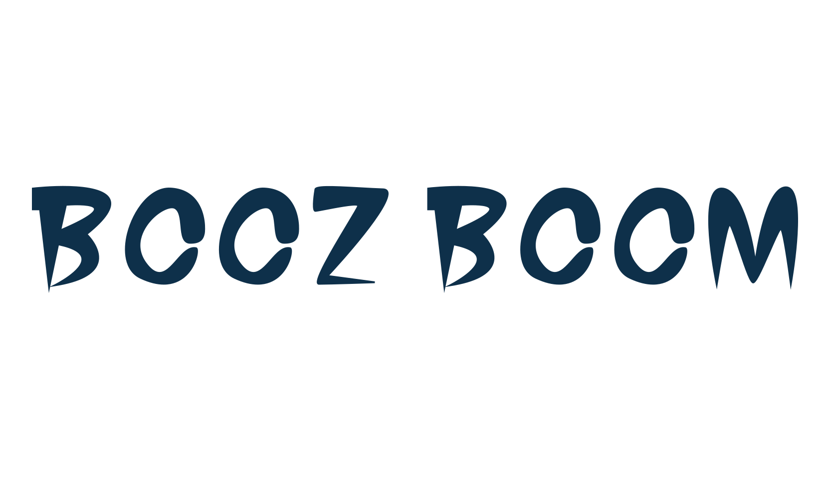 Booz Boom, fancy cartoon decorative font preview