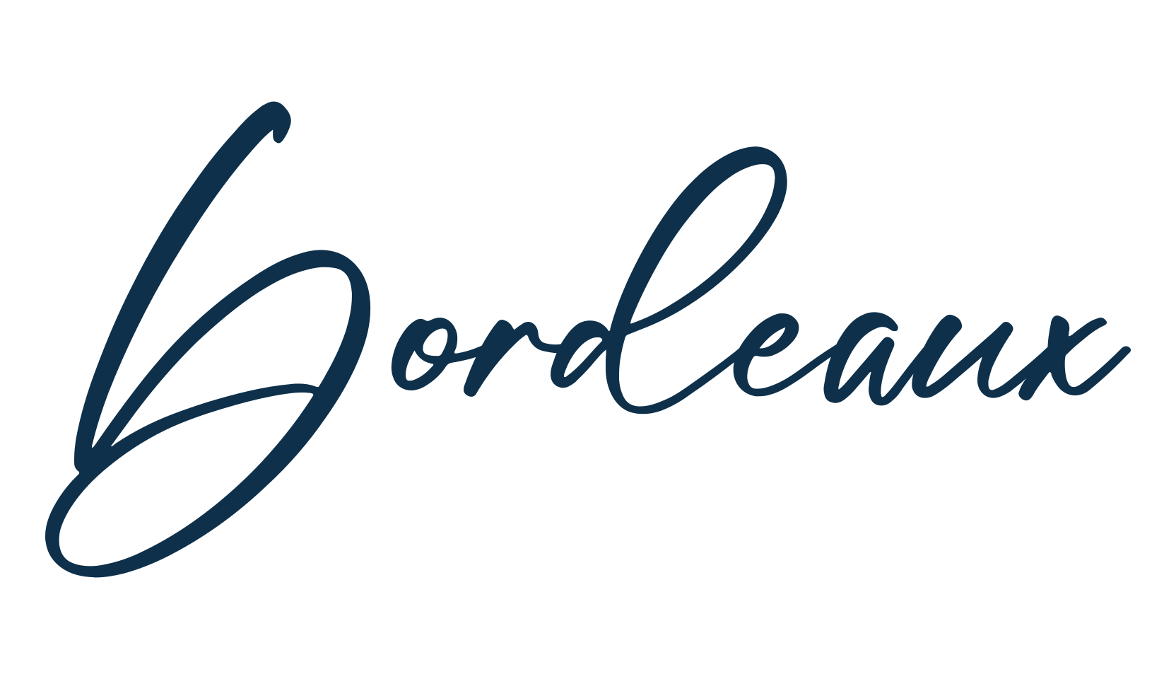 Bordeaux, script handwritten fancy decorative calligraphy font preview